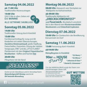 Mehr über den Artikel erfahren Programm Pfingsten 2022 in Kreisfeld